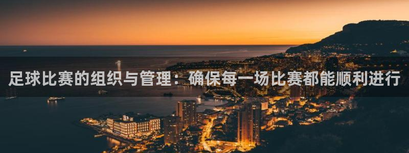足球比赛的组织与管理：确保每一场比赛都能顺利进行