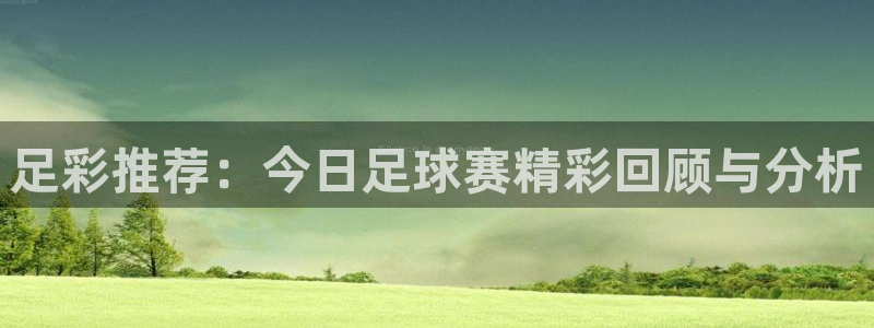 足彩推荐：今日足球赛精彩回顾与分析