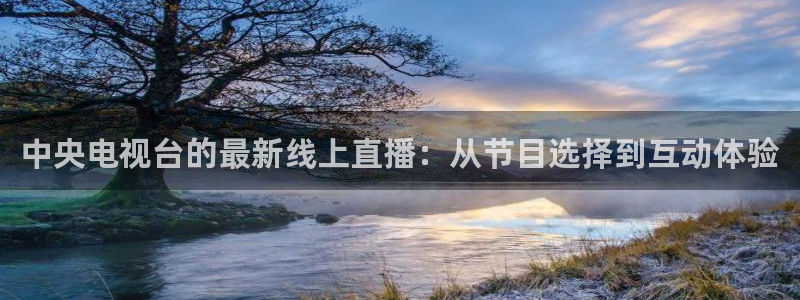 51视频在线直播nba：中央电视台的最新线上直播：从节目选择到互动体验